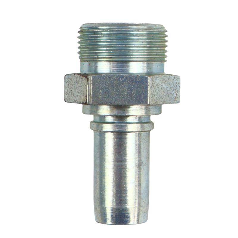 Corrugated PTFE Teflon hose end DN15, type B M27x1.5, truck hoses PZL-Hydral
