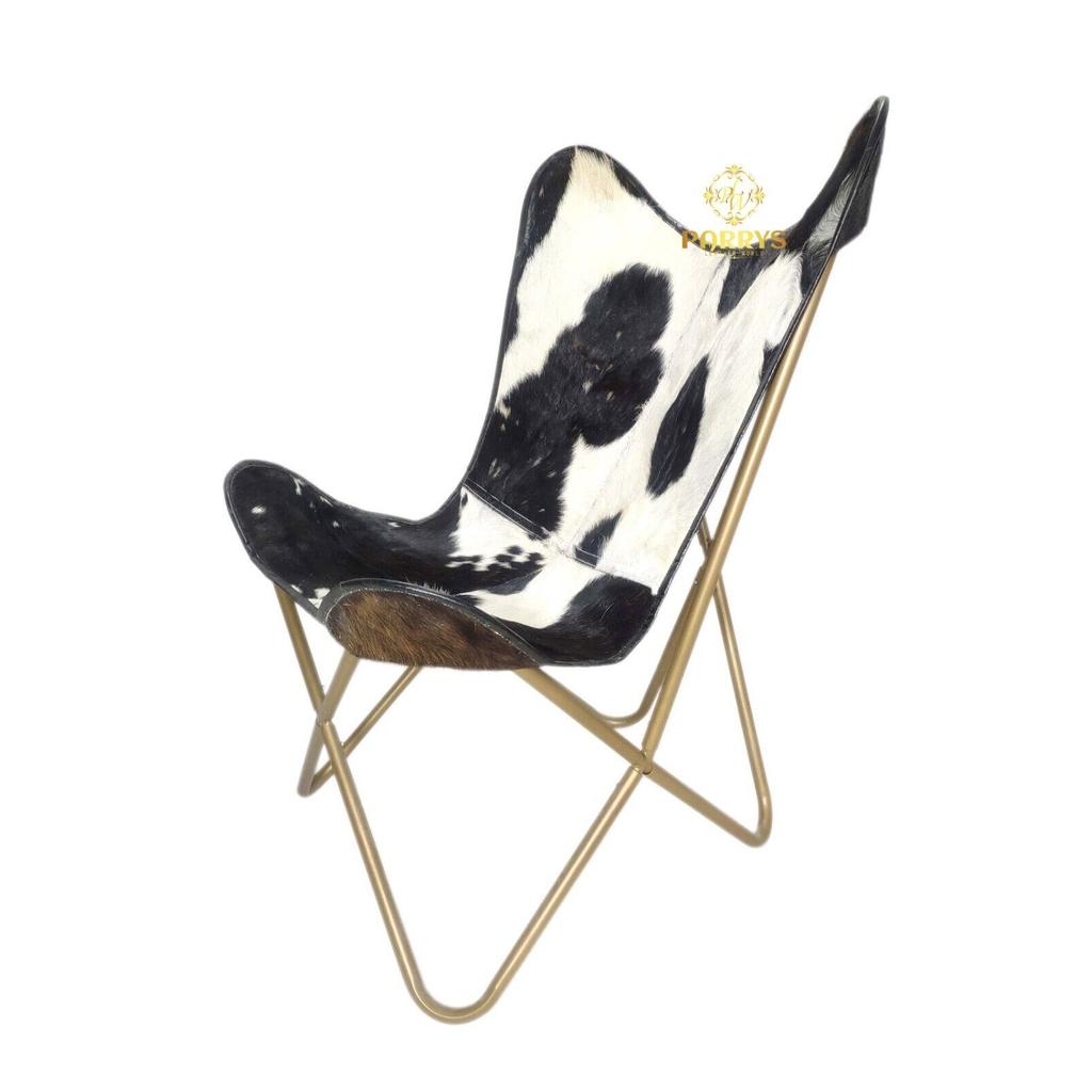 Butterfly Chair - Genuine Leather Office Chair, Handmade Relaxing Chair