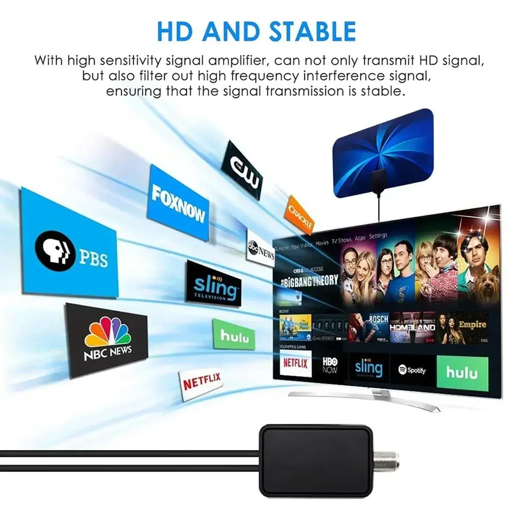 Цифровая телевизионная комнатная антенна Ground Wave Mini HDTV антенна HDTVT2 антенна для автомобиля антенна для путешествий на автофургоне Smart TV
