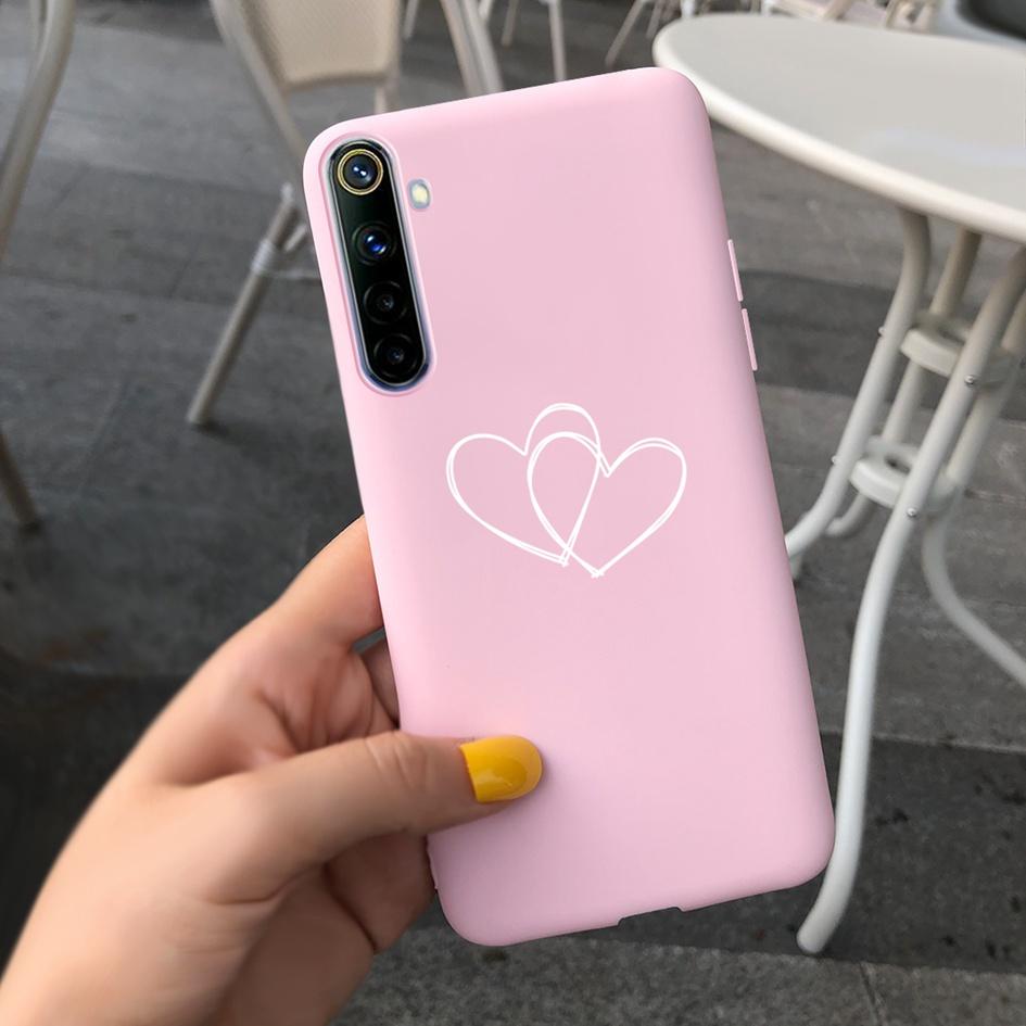 Для Realme 6 6 Pro Чехол Милые Узоры Молочной Коровы и Цветов Мягкая Задняя Крышка Для OPPO Realme 6 6S 6Pro RMX2061 Coque Funda Realme6 Capa