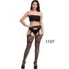 High-End Sexy Lingerie Fishnet Stockings with Non-Slip Garter, Nurse & Stewardess Style
