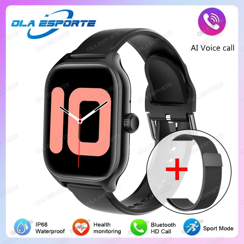 Новые Умные Часы 2,01" HD Дисплей Bluetooth Звонки Предварительный просмотр Сообщений Спортивные Режимы DIY Циферблат Прогноз Погоды Смарт-часы Мужские Женские