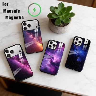 Чехол для телефона 'Космос для Галактической Вселенной' для iPhone 17, 16, 15, 14, 13, 12, 11 Plus, Pro, Магнитный, Для беспроводной зарядки Magsafe