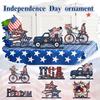 Independence Day Wooden Ornament Wooden Crafts Scene Setting Tabletop Ornament Decorations