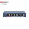 Неуправляемый PoE Ethernet-коммутатор HIKVISION с китайской вилкой (адаптер в комплекте)