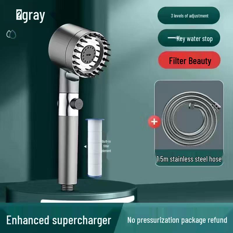 German Dai Pen Douyin Style Three-Speed Supercharged Massage Shower Head with Filter