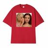 Comfort Funny Gossip Doll Spilling The Tea Whispering Meme T Shirts Unisex Women Fashion Oversized Tshirts Summer Cotton Tee Shirt