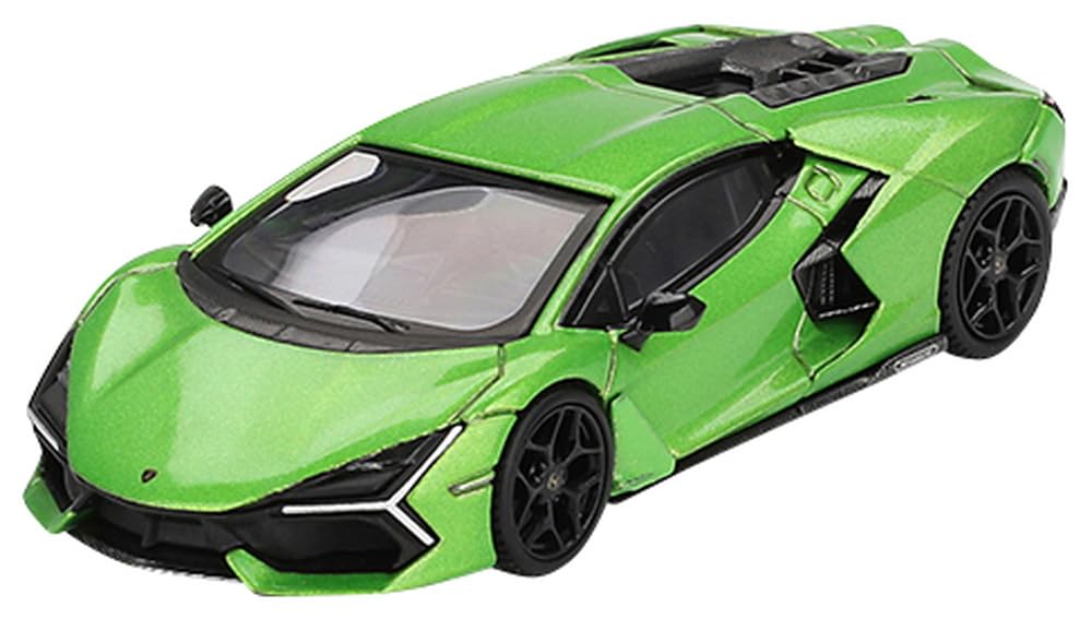 MINI GT Scale Lamborghini Revuelto Verde Servance Finished Product 1/64 (Right-Hand Drive) MGT00836-BL