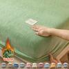 Milk Velvet Fitted Sheet Soft Comfortable Fleece Bed Cover Autumn Winter Mattress Protector Cover Bedsheet Solid Color