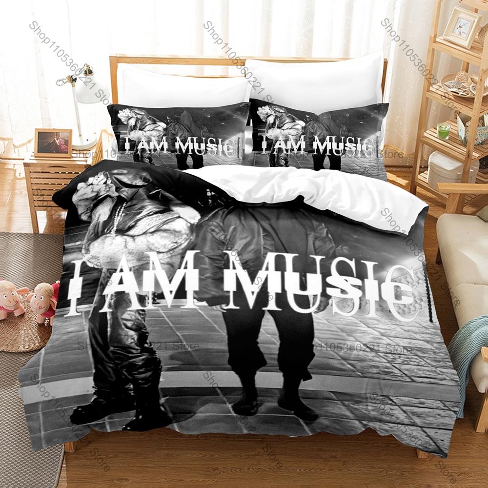 Постельное белье Playboi Carti I AM MUSIC, Пододеяльник + 2 Наволочки, Модный Рисунок с Альбомом, Постельные Принадлежности для Дома и Общежития