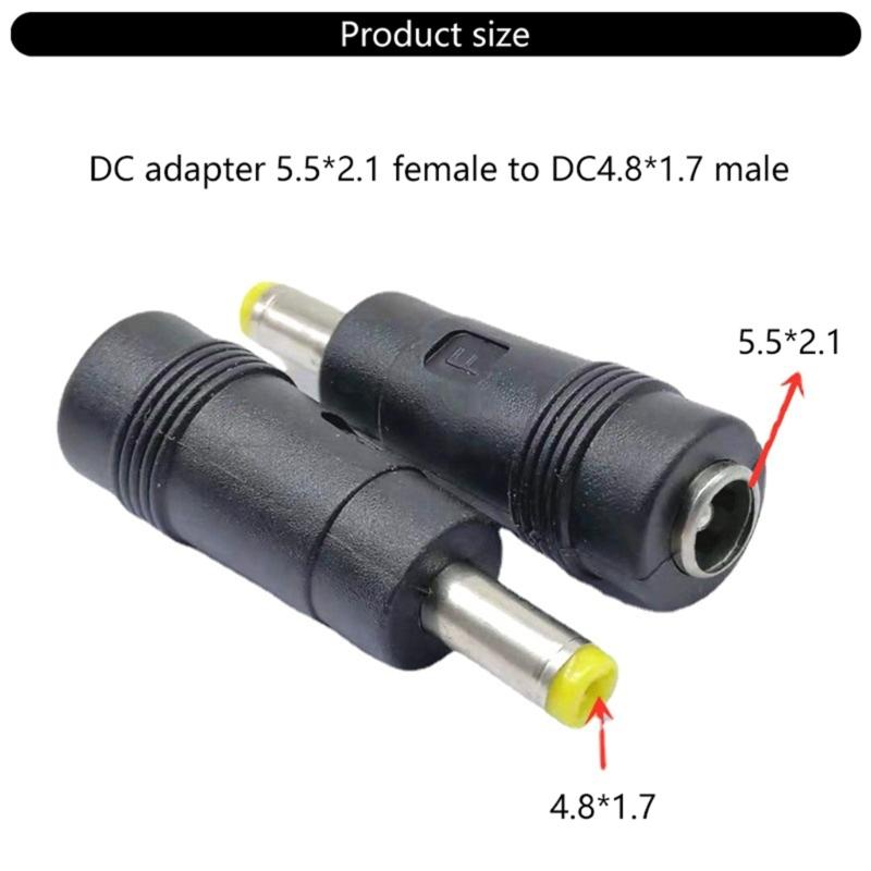 Портативный DC5521 Female to DC4.8x1.7mm Male Converter Адаптер-преобразователь питания для различных марок ноутбуков