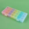 Portable 28-Compartment Rainbow Travel Pill Organizer with Logo