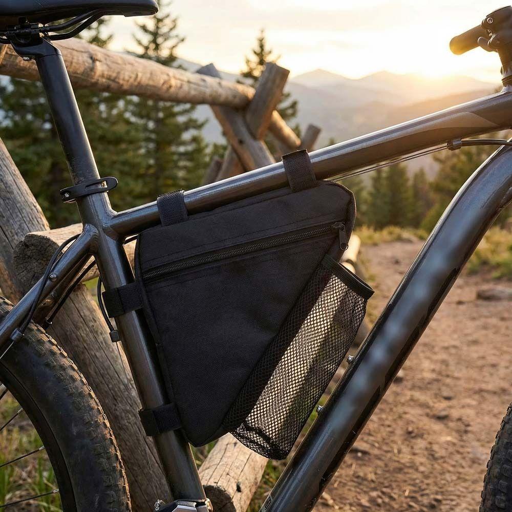 Polyester Bike Beam Hanging Bag Storage Mountain Bike Bag Bicycle Triangle Bag  MTB Road Bike