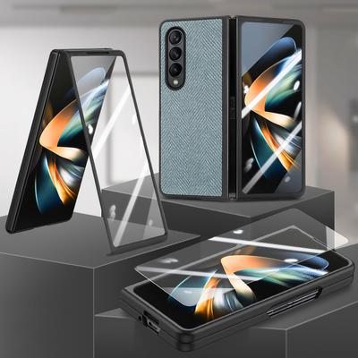 Складной чехол из закаленного стекла с защитой от падения для Samsung Galaxy Z Fold 5 Fold5 Fold4 Fold 4 5G, чехлы для всего тела с защитой от падения