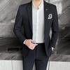 (Jacket +Pants )Fashion Tuxedo Men 'S Leisure Suits Blue Black Slim Fit Men Business Banquet Suits Set Blazers Plus Size 3xl 4xl
