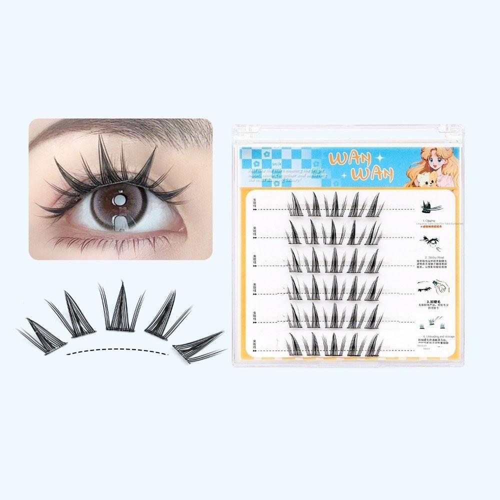 Макияж Клей Накладные Ресницы Милые Накладные Ресницы Бесклеевые Искусственные Ресницы Женщины/Девушки