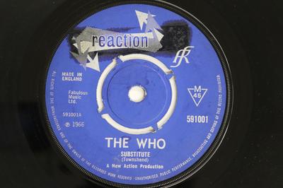 7-дюймовая пластинка WHO - Substitute / Instant Party 591001 REACTION 1966 UK Рок Б/у