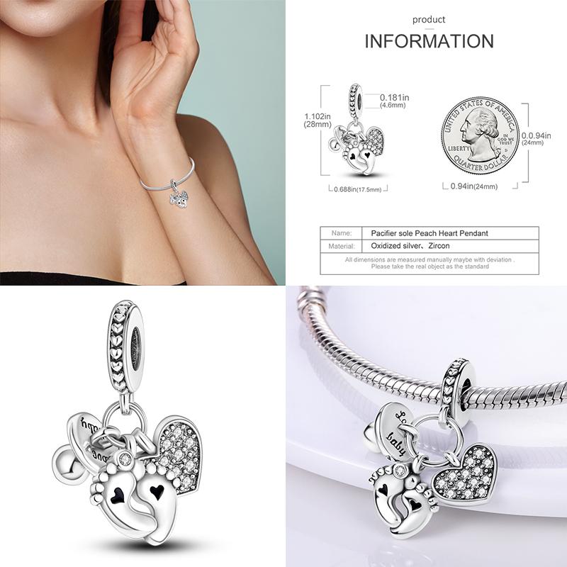 925 Стерлинговое Серебро Красочный Ловец Снов Светящийся Светлячок Подарок Самолет Земля Шармы Подходят Оригинальный Подвеска DIY Изготовление Ювелирных Изделий