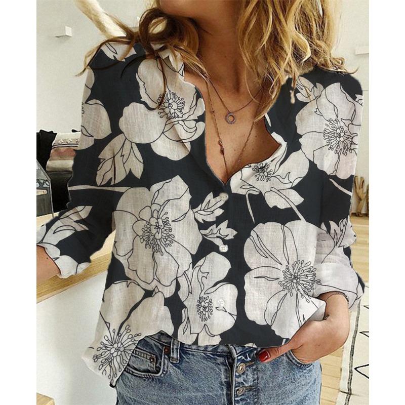 Весна и Осень Yasun, однотонная повседневная свободная льняная рубашка с длинным рукавом