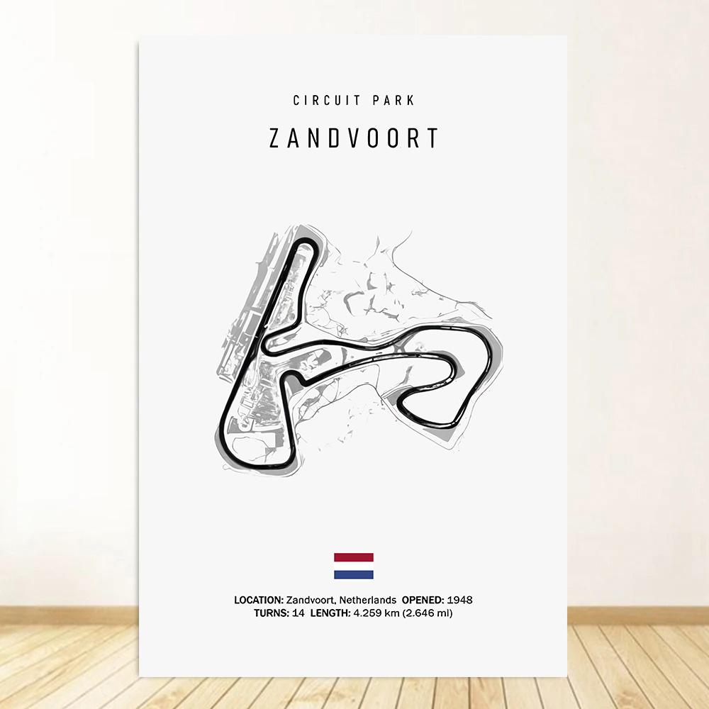 Classic Black And White Vintage Wall Art Formula 1 Imola Monaco Monza Circuit HD Oil On Canvas Posters And Home Decor Gifts