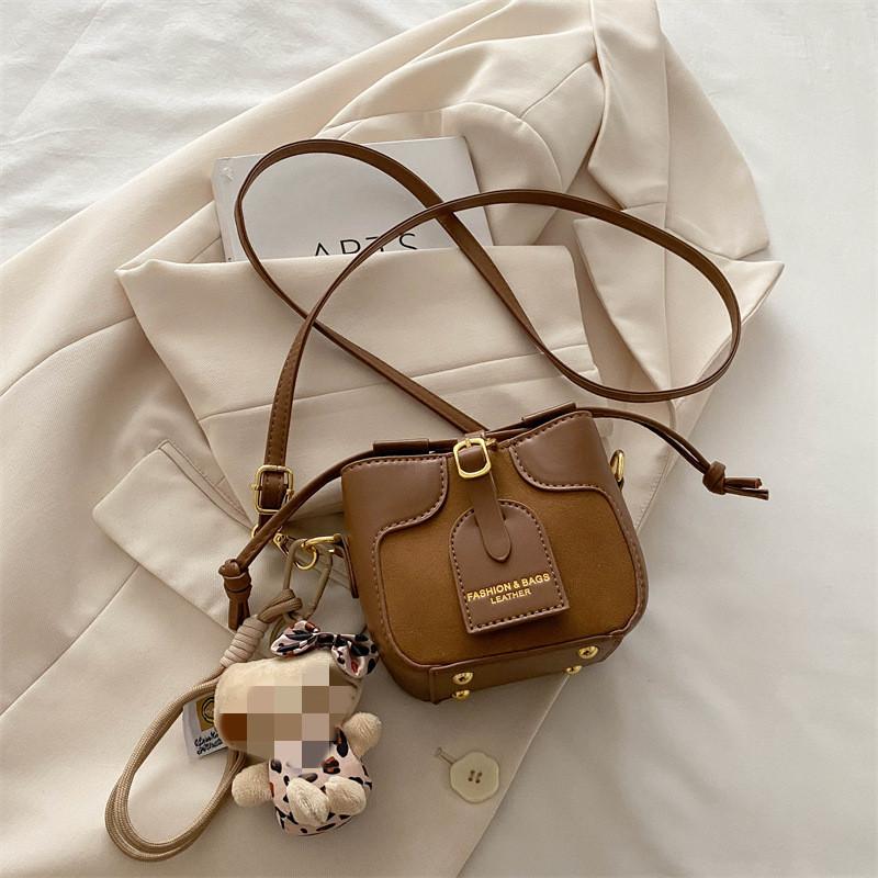 Pendant Cute Pu Material Children Shoulder Bag Suitable For Matching Daily