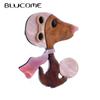 Acrylic Material Brooches Women Fashion Dog with Pink Scarf Women's Brooch New Arrival Girls Pins On Bags Clothes