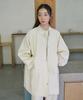 STEP AROUND Cotton Stand Collar Snap Jumper_Ivory