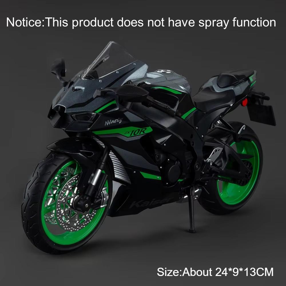 1:Масштаб 9 1299 Модель мотоцикла Kawasaki ZX-10R Игрушечная машинка Литой металл Амортизация Гоночные модели мотоциклов Подарки на день рождения для мальчиков