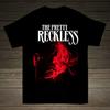 Новая футболка в стиле постера Pretty Reckless Подарок фанату Чистый хлопок Харадзюку унисекс уличная одежда топ футболка Streetwear