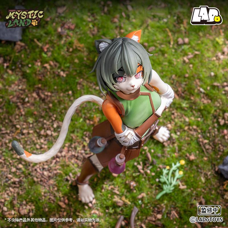 Ladotoys Кот Тоня Тигрис Эра-002 Травяная Ист Вер Модель Фигурки Травы Трехцветная Кошка Девушка Аниме Мистическая Земля Игрушки Коллекция Подарок