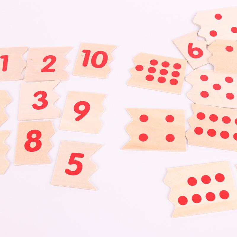 Children's Montessori Teaching Aids Preschool Digital Cognitive Toys Mathematics Teaching Aids Digital Wooden Educational Puzzle