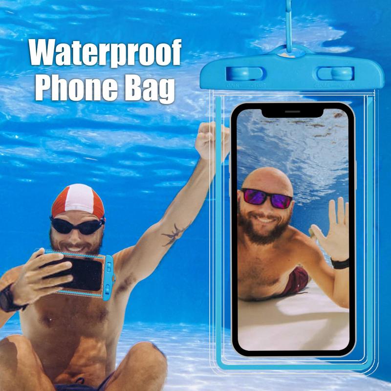 Waterproof Phone Pouch Drift Diving Swimming Bag Underwater Dry Bag Case Cover For Phone Water Sports Beach Pool Skiing 6 Inch