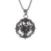 Retro Gothic Domineering Turntable Samurai Demon Pendant Necklace Men Trendy Jewelry Gift