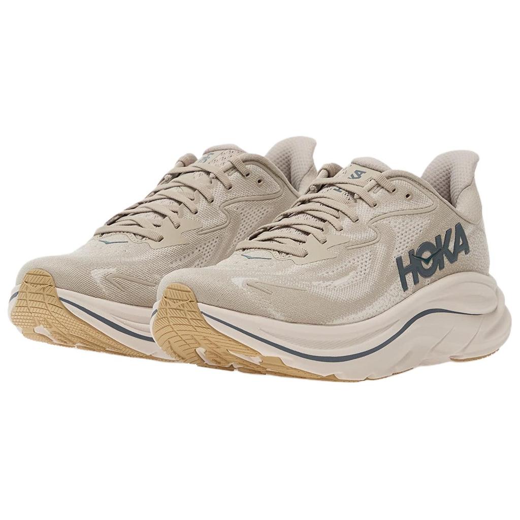 HOKA One One CLIFTON 10 Дышащая Амортизация Низкие Беговые Кроссовки Мужские Бежевые 1162030-PTYG