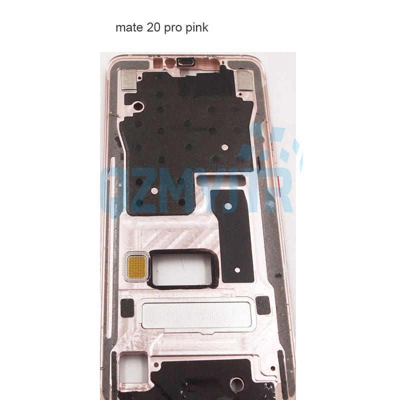 6.39" Средняя рамка для Huawei Mate 20 Pro Передняя рамка Задний корпус ЖК-дисплея Держатель Задняя пластина Шасси С кнопками питания и громкости