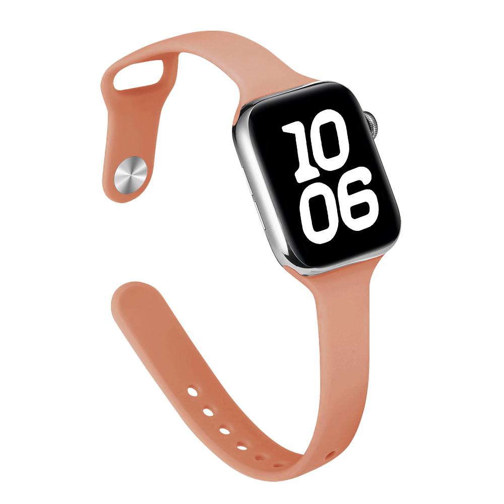 Тонкий силиконовый ремешок для Apple Watch 46 мм Band 44 мм 45 мм 38 мм 42 мм 49 мм Bracelet iWatch Correa Serie 8 7 6 5 SE 4 9 10 ultra 3 2