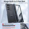 Чехол для телефона Samsung Galaxy Z Fold 6 с держателем для S Pen, скрытой подставкой, защитой экрана, прочный противоударный защитный чехол-Черный