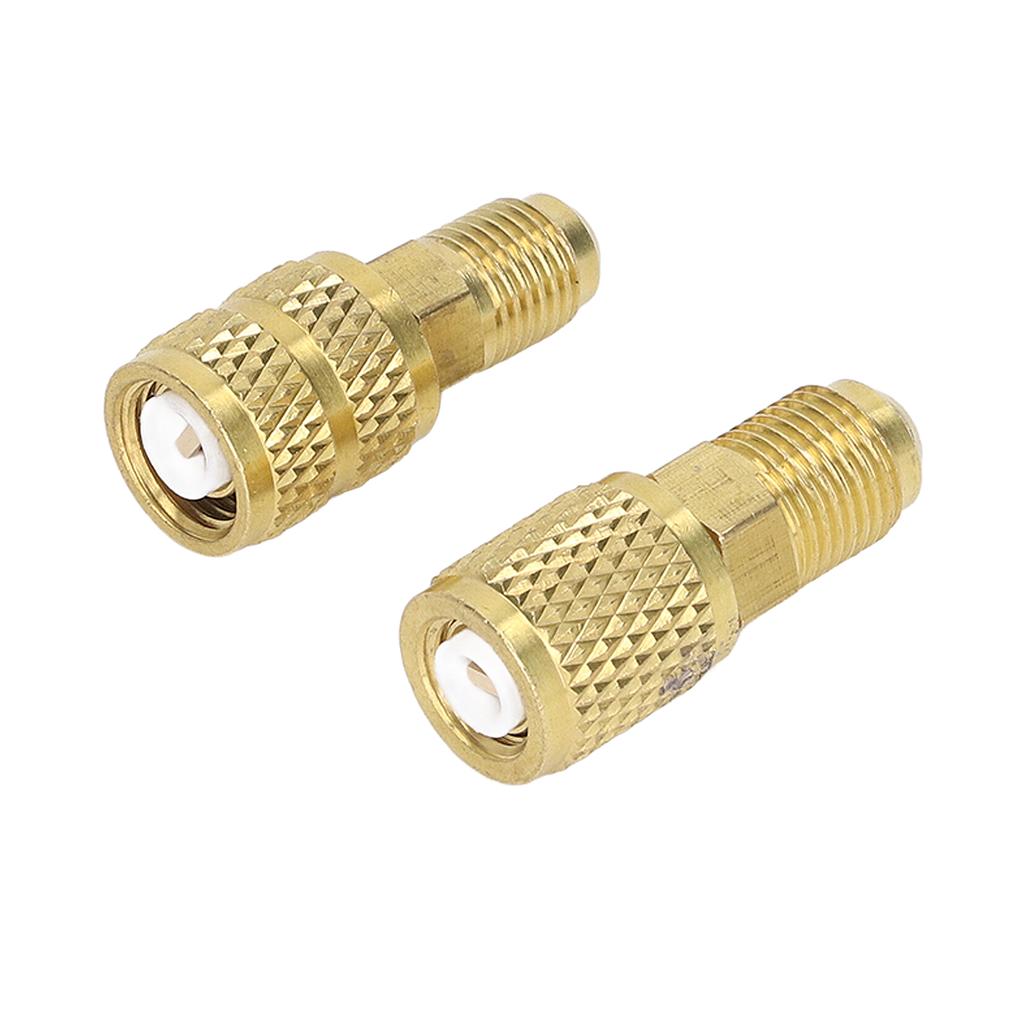 Refrigerant Adapter R22 M1/4SAE X F5/16SAE R410 M5/16SAE X F1/4SAE Copper Swivel Adapter