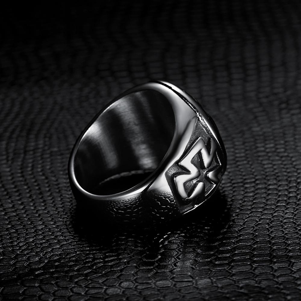 US Size 7-13 Male Cross Knights Templars Ring 316L Stainless Steel Menunique Jewelry Exquisite Men Biker Ring
