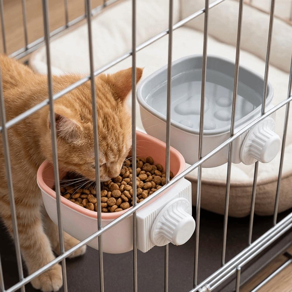 Premium Polymer Hanging Dog Bowl Hanging Crate Feeder Durable Pet Water Bowl Indoor Feeding