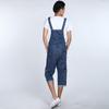 Men's Bib Shorts Denim Overalls Large Size Strap Straight Pants Light Blue Jeans Men's Denim Shorts