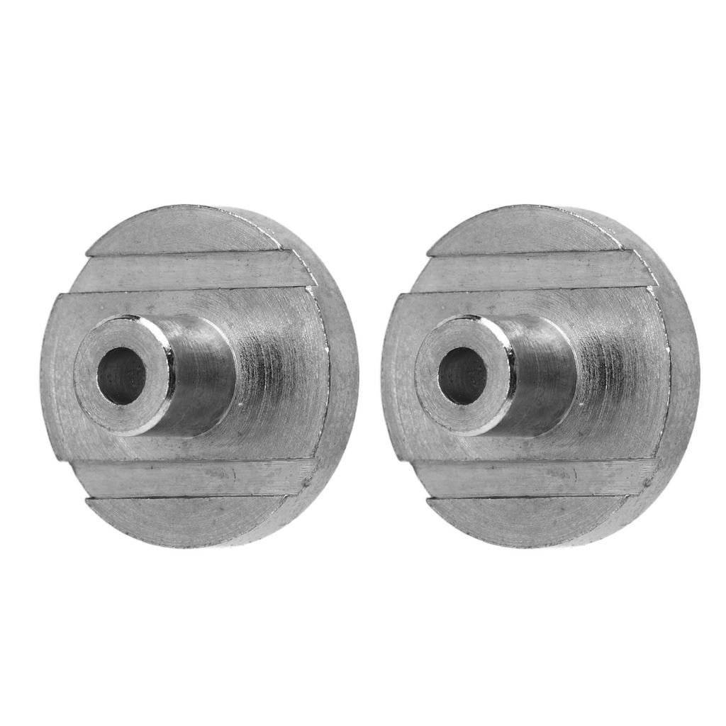 2Pcs Guitar Strap Lock Flat Round Head Metal Button Retainer Straplock Accessory for Bass