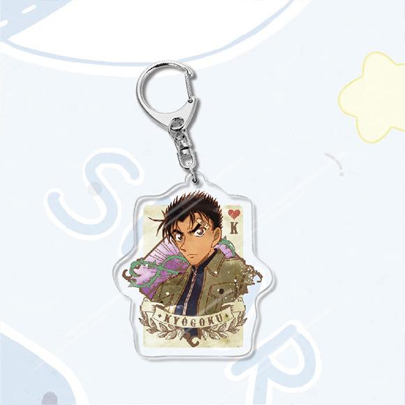 Акриловый брелок в стиле аниме «Детектив Конан», металлическое кольцо, автомобильная сумка, украшение для ключей, аксессуар, подарок, аниме, подарки, кулон
