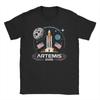 Unisex WoUnisex TShirt Artemis II Launch to The Moon Awesome Pure Cotton Tee Shirt Short Sleeve T Shirt Round Collar Clothes Gift