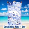 Beach Towel Custom Name Text, Quick Dry Large Towel For Beach HomeCinnamoroll