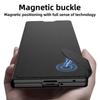Fold7 Phone Case + Film for Samsung Galaxy Z Fold 7 Card Holder Magnetic Buckle Wallet Flip Pu Leather Invisible Bracket Cover