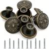 8pcs Vintage Drawer Pulls,Round Dresser Pulls,Cabinet Knobs,1.14*0.87 Inch,For Nightstand,Cabinet,Drawer,Cabinet Pulls,With Screws