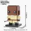 MOOXI Серия Моделей BrickHeadsed Набор MOC Кирпичи Модель Фигурки Действия Взрослые Конструкторы Детские Образовательные Игрушки Для Детей Подарок