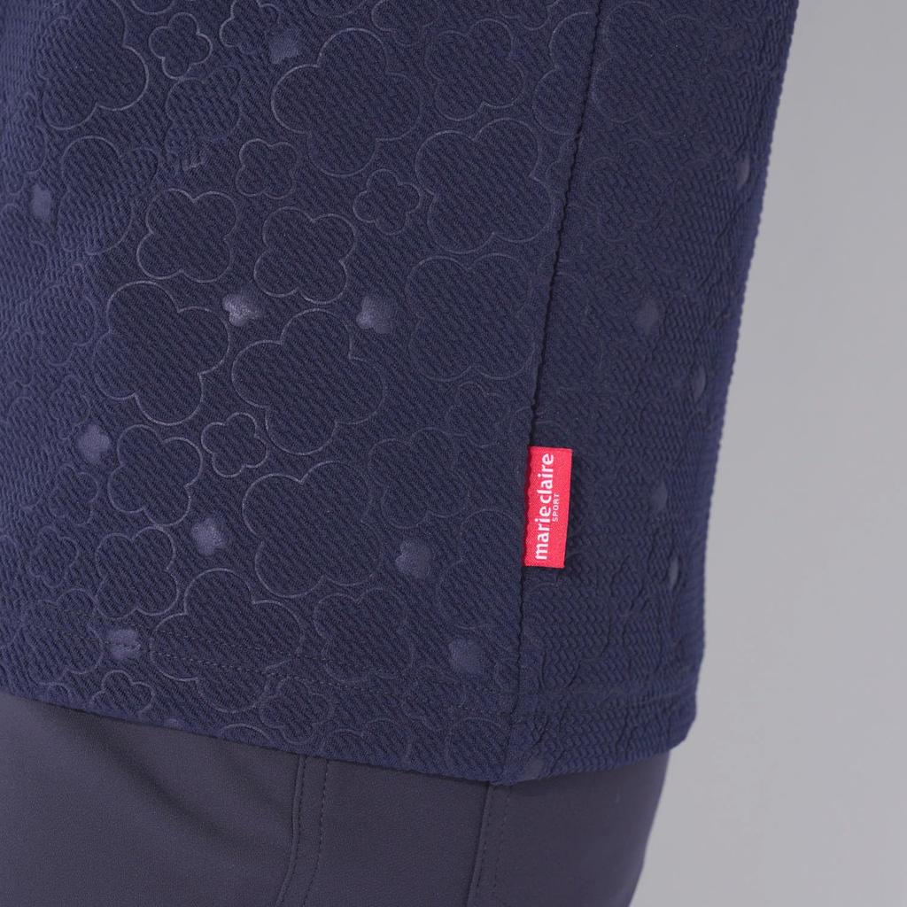 Marie Claire Women's Puffy Jacquard Mock Neck Shirt 734527