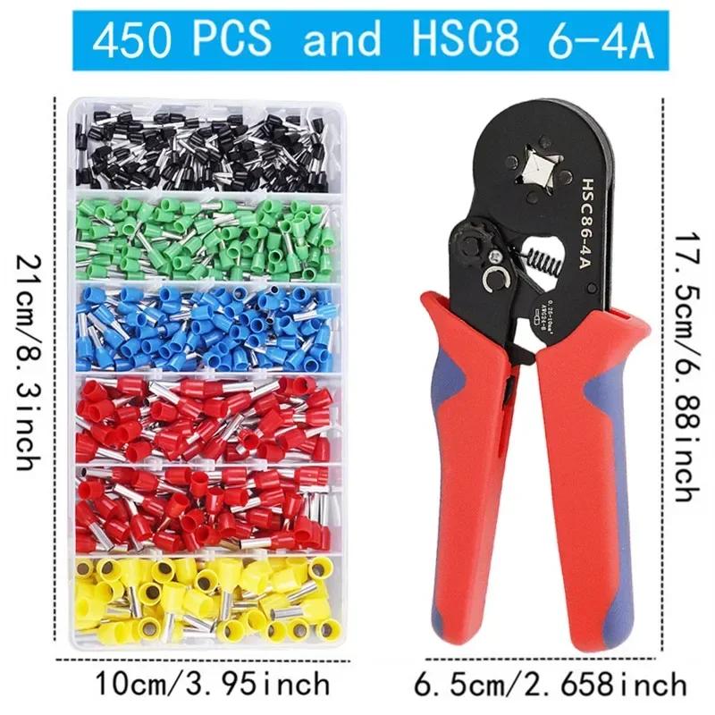 400-2120PCS Box VE Tubular Crimp Terminals Wire Insulated Terminator Block Cord End Connector Electrical Tube Terminal